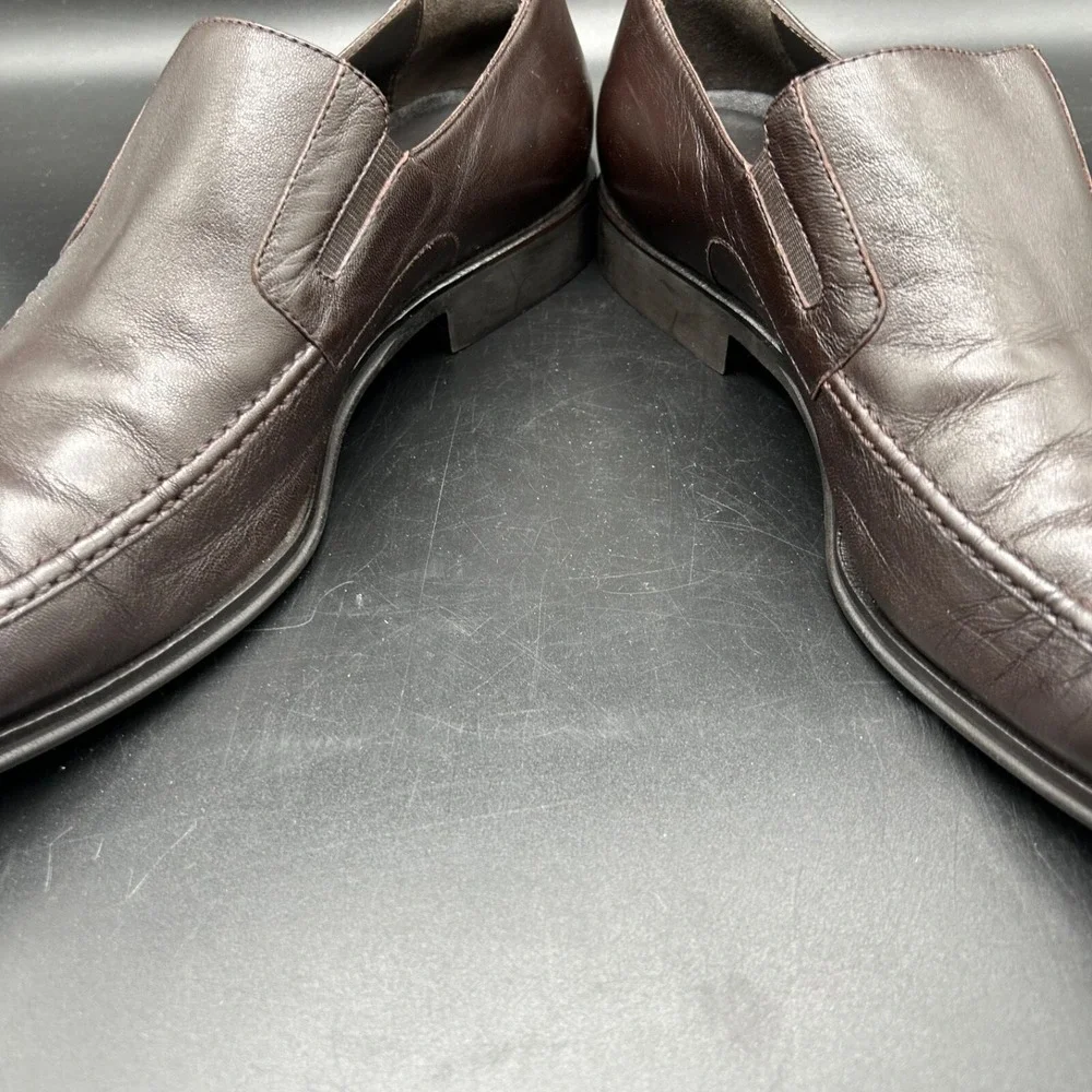 Bruno Magli‎ Raging Dress Shoes Size Mens US 10 M  Brown Leather Made In ITALY